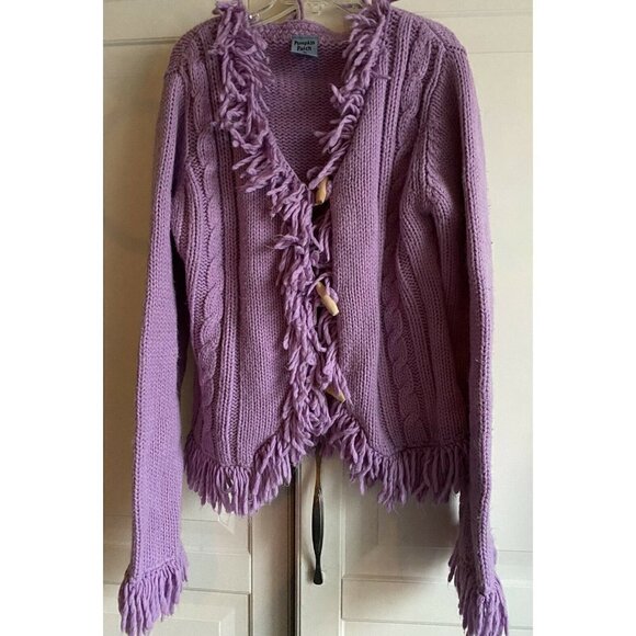 Pumpkin Patch‎ Purple Lavender Knit Sweater Sz 10 - Picture 1 of 6